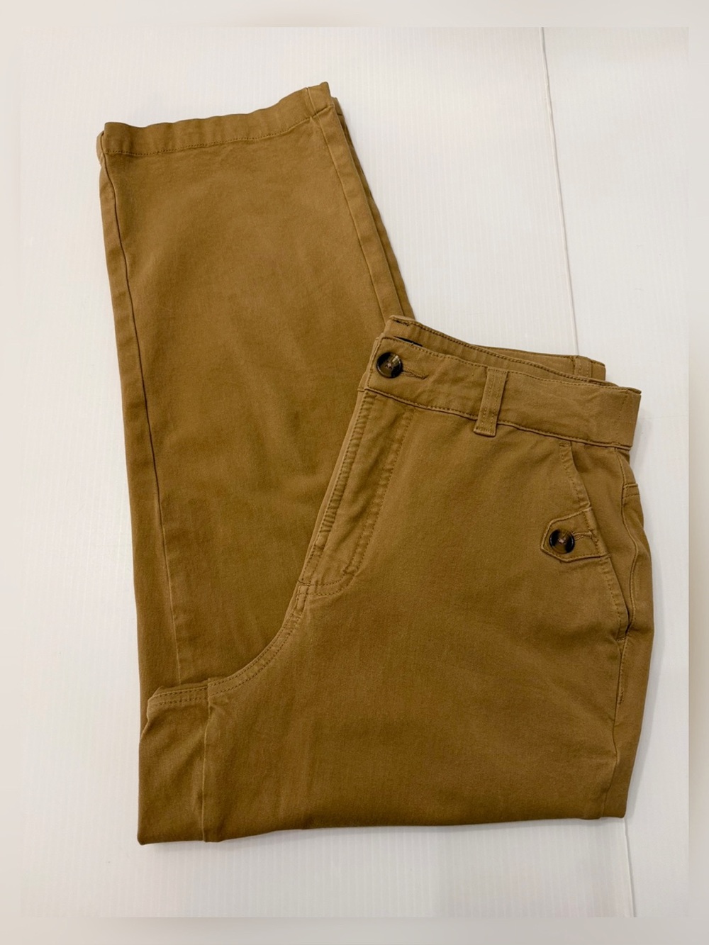Universal Standard Camel Straight Leg Twill Pants - XS